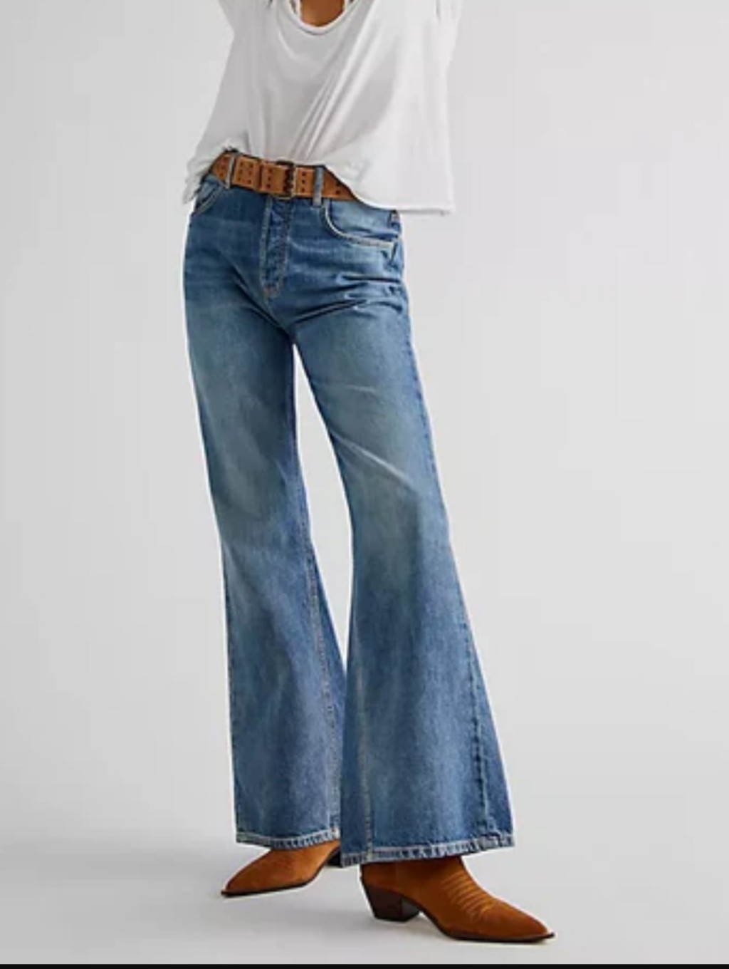 Free People New Dawn Classic High-Rise Flare Jeans